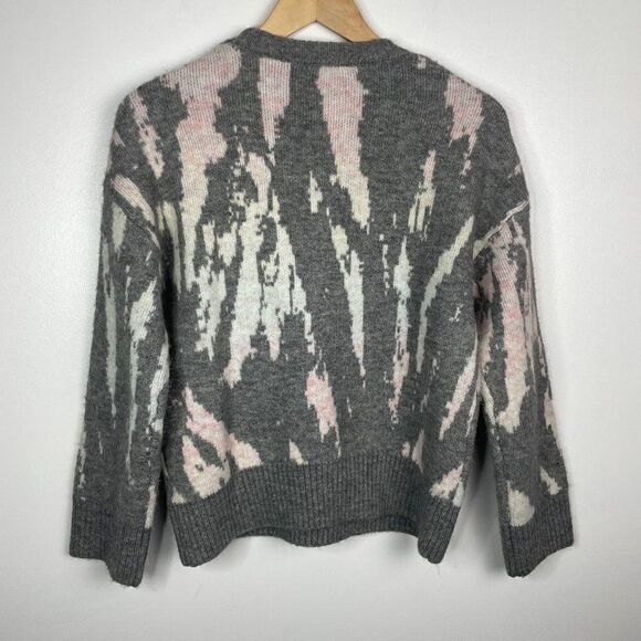 Rails Virgo Gray Tie Dye Knit Sweater Wool Blend Size XXS - Picture 7 of 8